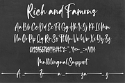 Rich and Famous, a Script Font by N (Thumbnail 9 of 10)