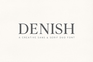 Denish Sans & Serif Duo Font Family, a Serif Font by Creativetacos