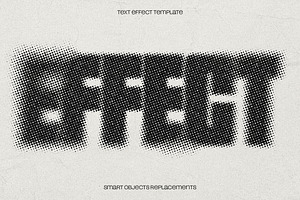 Halftone Text Effect