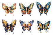Sugar Skull Butterfly PNG, an Illustration by SinaCreation (Thumbnail 2 of 5)