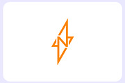 Letter N minimal brand Logo template, a Branding & Logo Template by Graplick (Thumbnail 1 of 2)