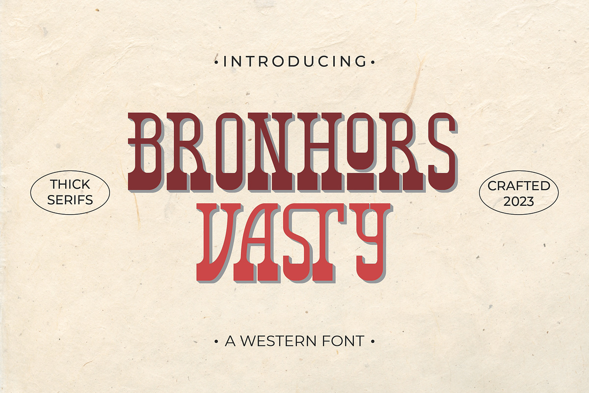 Bronhors Vasty - Western, a Serif Font by VUNIRA (Photo 6 of 6)