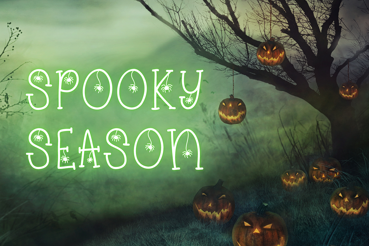 Creepily Crawling Halloween Font, a Serif Font by Dancing with Ink (Photo 13 of 21)