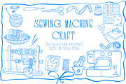 Sewing machine craft Lineart, a Work Illustration by Carpet Tapete Pretzel (Thumbnail 1 of 6)