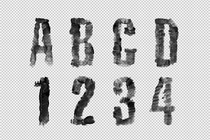 Black Brush Font