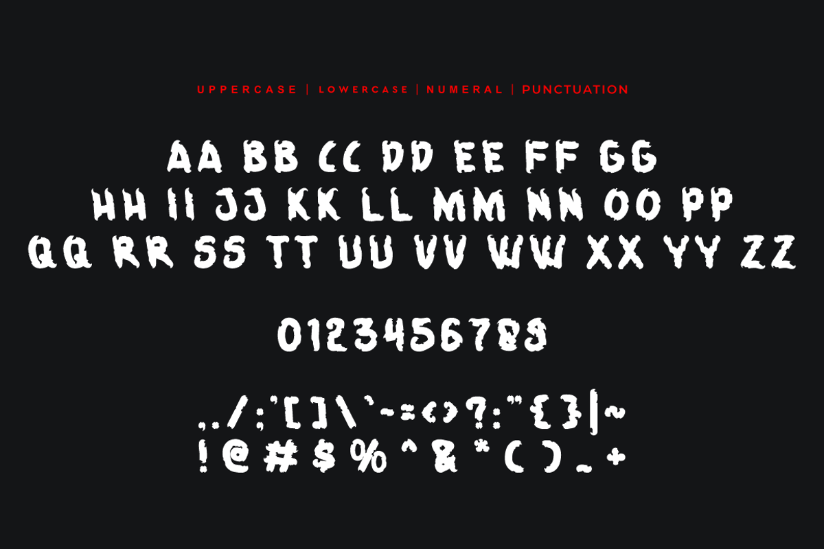 Death Bighost - Horror Font, a Blackletter Font by QR Design Studio (Photo 7 of 9)