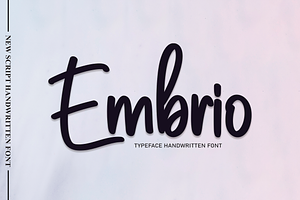 Embrio Script Font