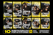 10 Bold Frames Social Media Pack, a Social Media Template by Parisa-Artstudio (Thumbnail 1 of 4)