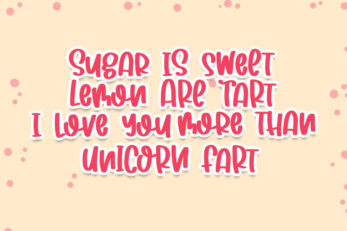 Sugar Dream - Handwritten Font preview 2