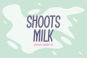ShootsMilk - Font, a Handwritten Font by artchiles_design (Thumbnail 1 of 5)