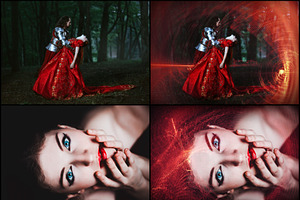 50 Mystical Red Light Photo Overlays