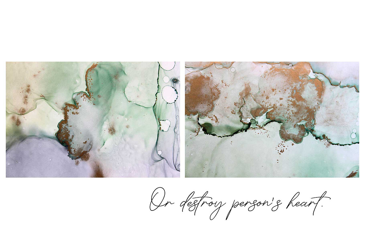 Golden green watercolor textures, a Background Graphic by Soul Art (Photo 6 of 11)