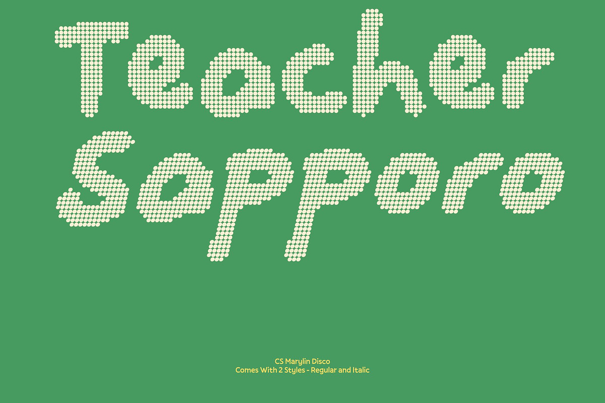 CS Marylin Disco, a Sans Serif Font by Craft Supply Co. (Photo 3 of 8)