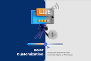 3D Virtual Seminar Icon Set, an Object 3D Model by Flat Icons (Thumbnail 2 of 8)