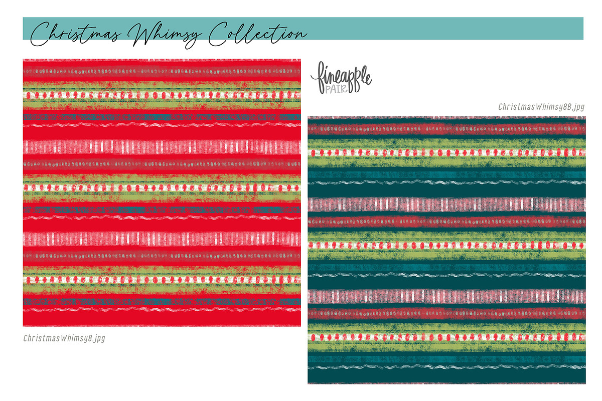 Cute Christmas Digital Paper, a Pattern Graphic by FINEAPPLE (Photo 7 of 10)