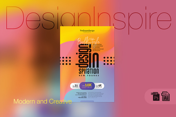 Design Inspiration Event Poster preview 2