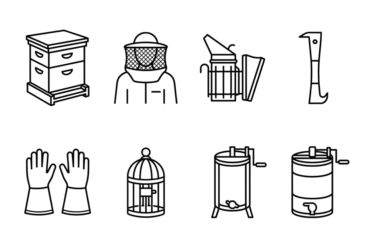 410 Honey Farm Vector Icons, an Outline Icon by adenpinkstore (Photo 3 of 3)