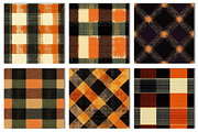 Halloween Plaid Seamless Pattern, a Pattern Graphic by Dream Creation (Thumbnail 5 of 7)