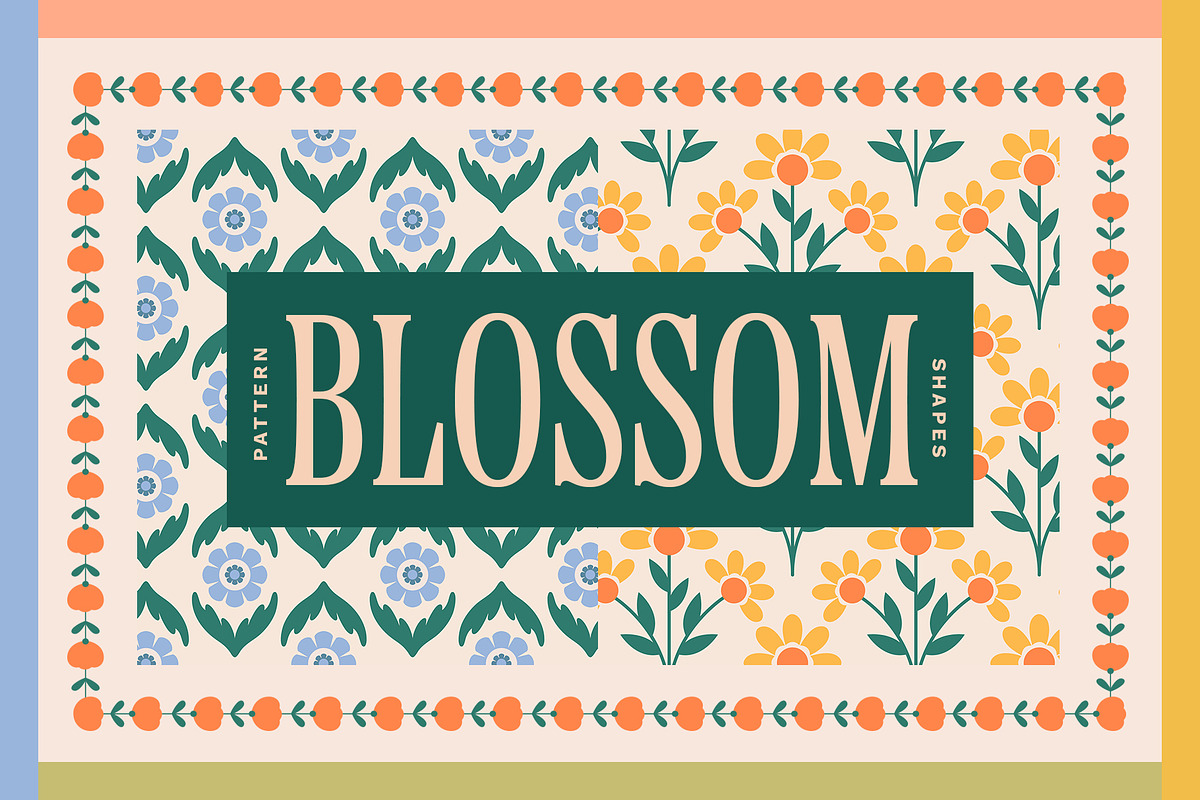 Blossom - Patterns, Shapes & Frames, a Pattern Graphic by Basia Stryjecka (Photo 1 of 35)