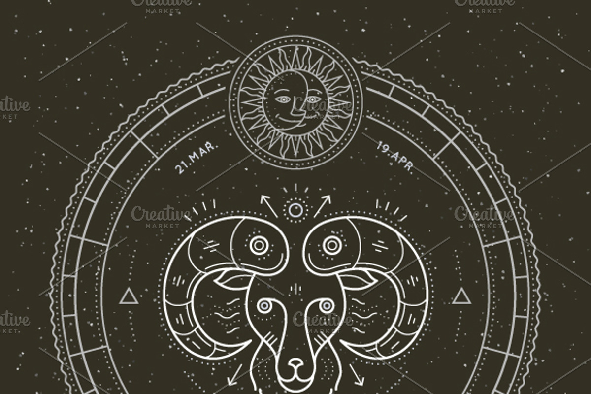 ♈ Aries Zodiac Symbol, an Object Graphic by painterr (Photo 2 of 2)