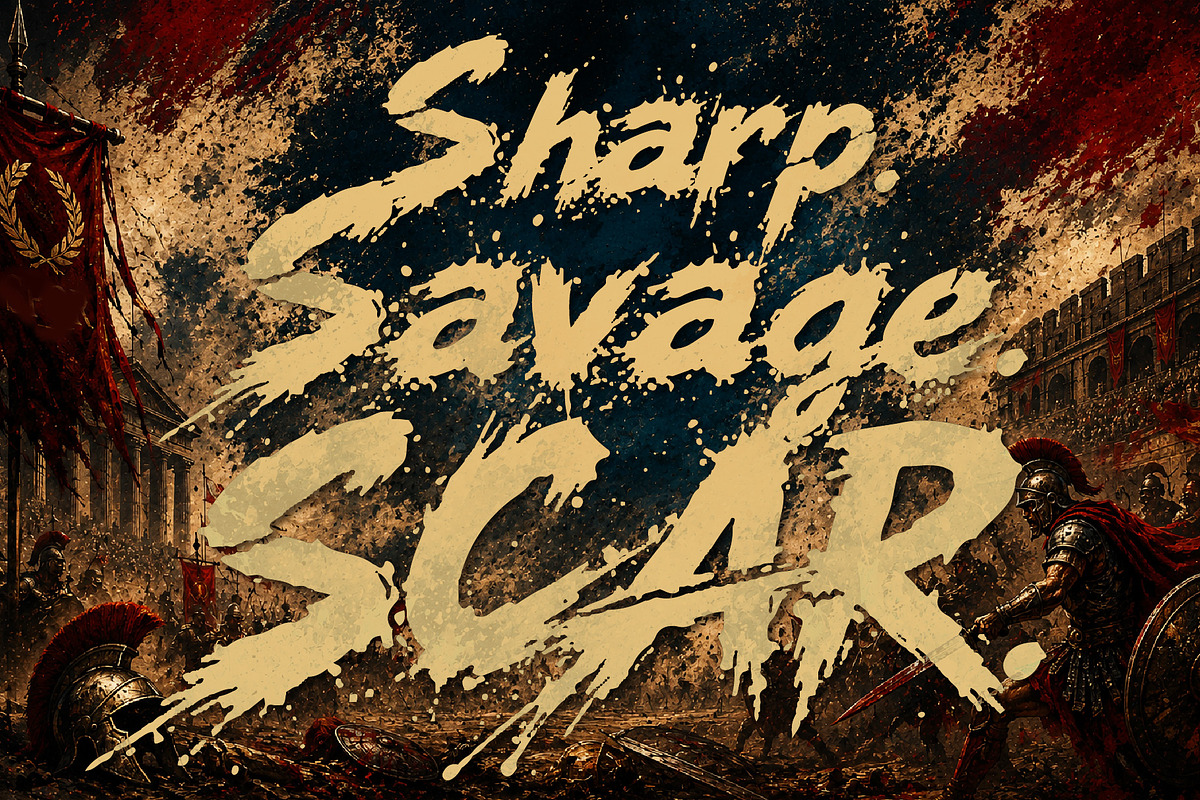 BladeOdessey - Chaos Dangerous Font, a Handwritten Font by HypeWorksCo (Photo 2 of 16)