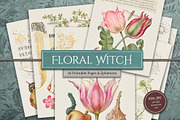 Floral Witch Spellbook (28 Pages), an Illustration by Secret Helper (Thumbnail 1 of 5)