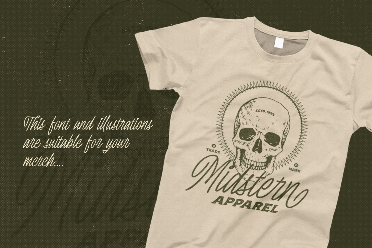 Krostenia - Monoline Script + Bonus, a Script Font by Letterhend Studio (Photo 8 of 9)