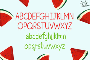 Watermelon Font Handwriting Font