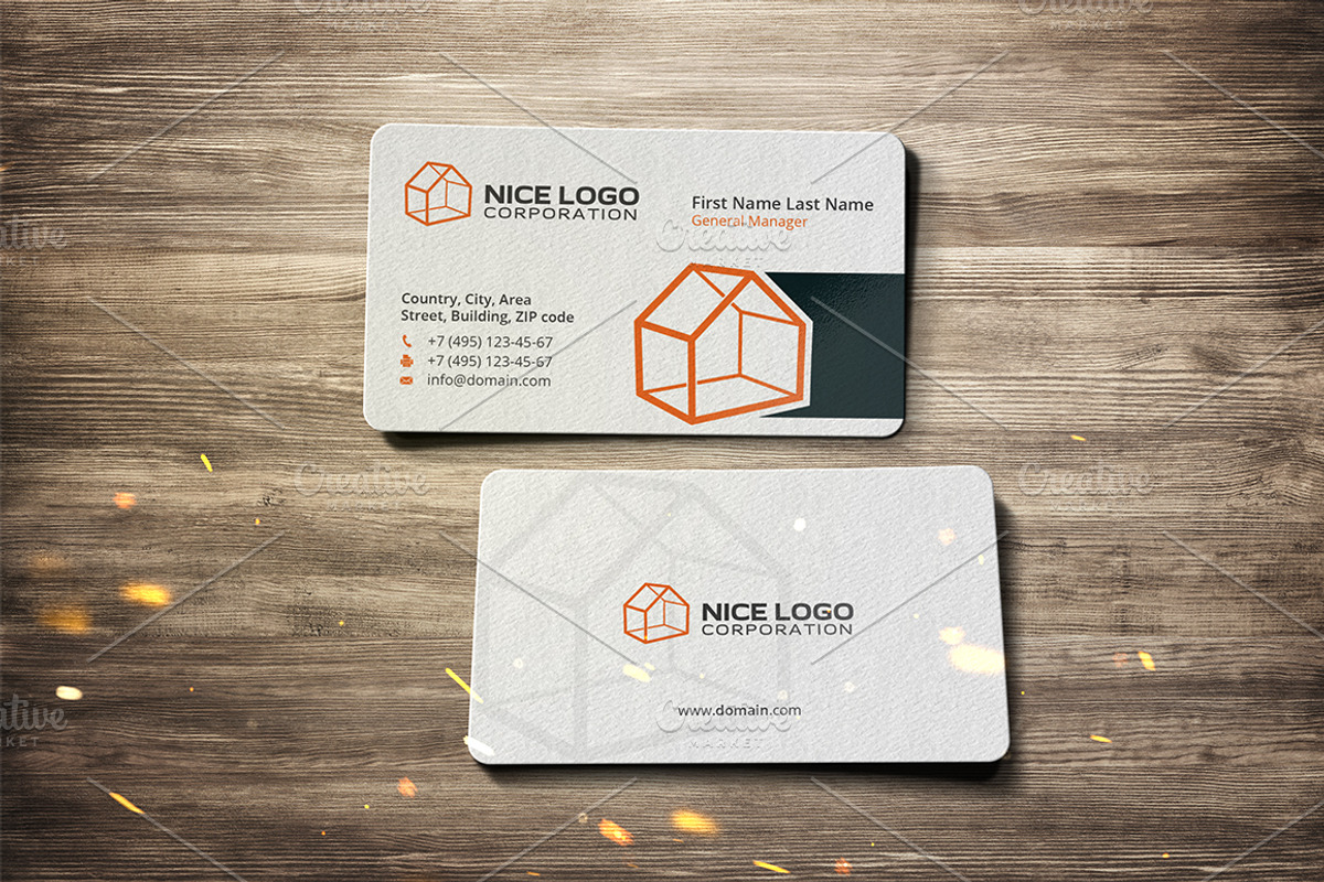 3d house business card, a Business Card Template by Indigo Graphic Shop (Photo 2 of 4)