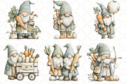 Whimsical Easter Gnome Clipart, an Illustration by Black Bird Studio (Thumbnail 3 of 6)