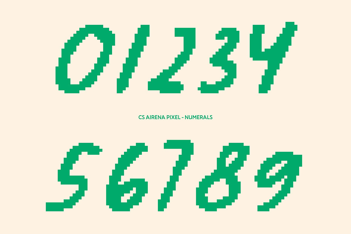CS Airena Pixel, a Script Font by Craft Supply Co. (Photo 4 of 8)