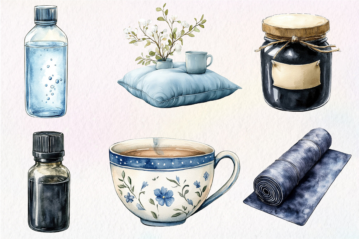 Cozy Self Care Clipart Bundle, an Illustration by Dream Creation (Photo 2 of 6)