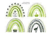 Green Halloween Clipart & Patterns, an Object Graphic by Valin Malin (Thumbnail 6 of 14)