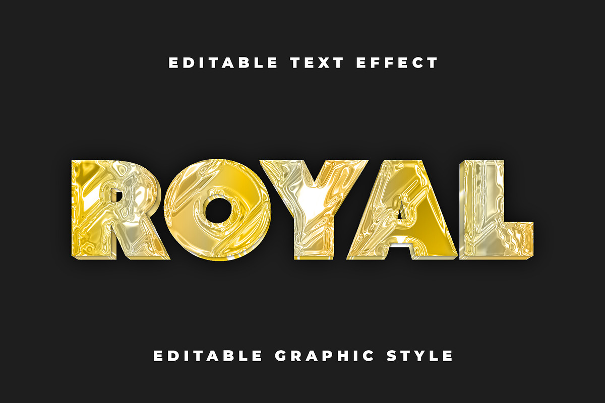 Glossy Gold Text Effect preview 3
