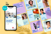 SONICA - Instagram Canva Template, a Social Media Template by LEROY Design (Thumbnail 1 of 7)
