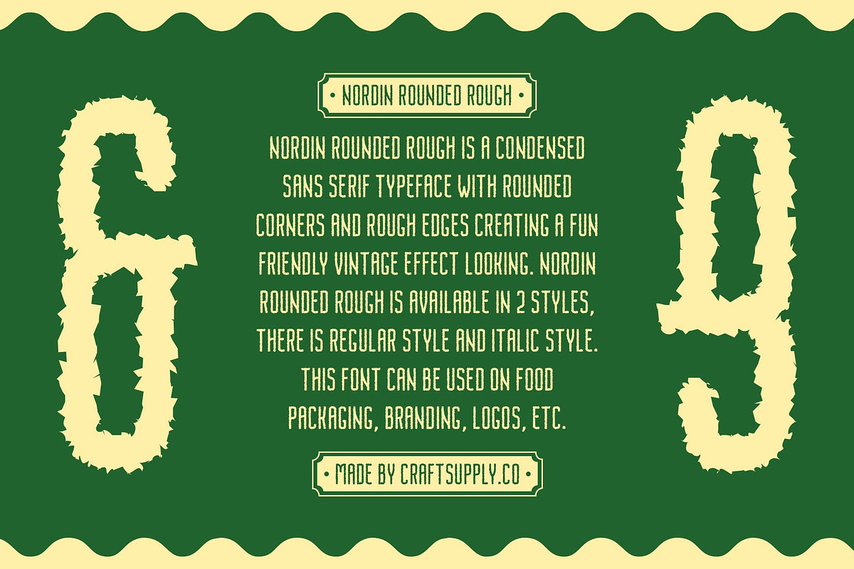 Nordin Rounded Rough, a Sans Serif Font by Craft Supply Co. (Photo 2 of 8)