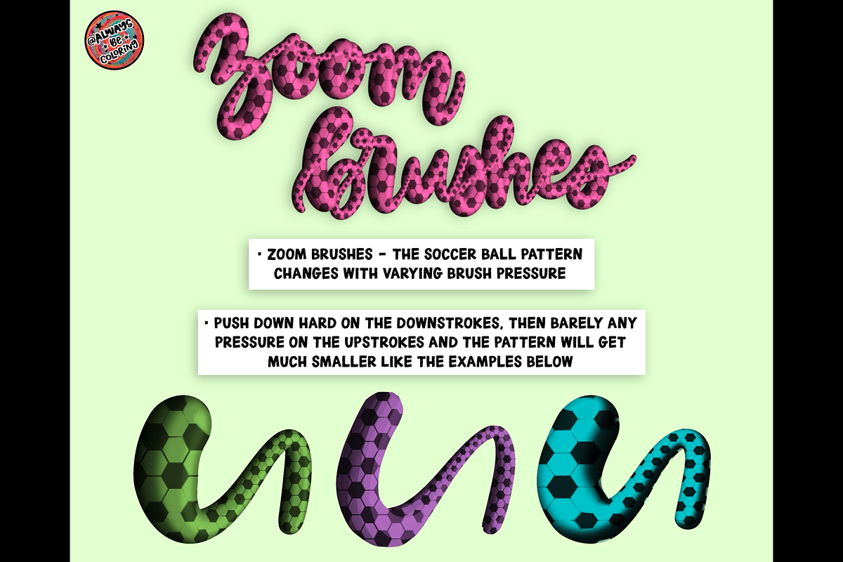 Procreate 3D Soccer Lettering Set, a Brush Add-On by AlwaysBeColoring (Photo 11 of 14)