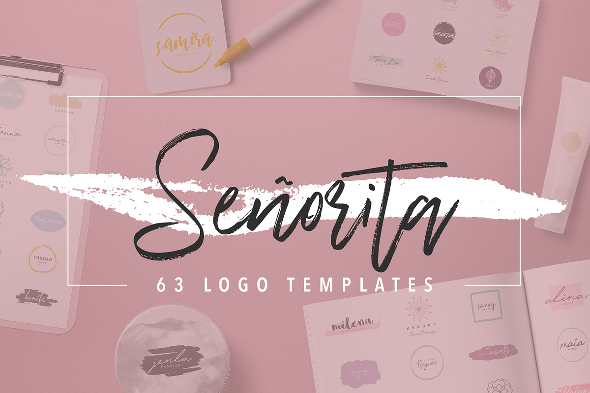 63 feminine Logos ☾ Señorita's Dream, a Branding & Logo Template by friday supply (Photo 20 of 20)