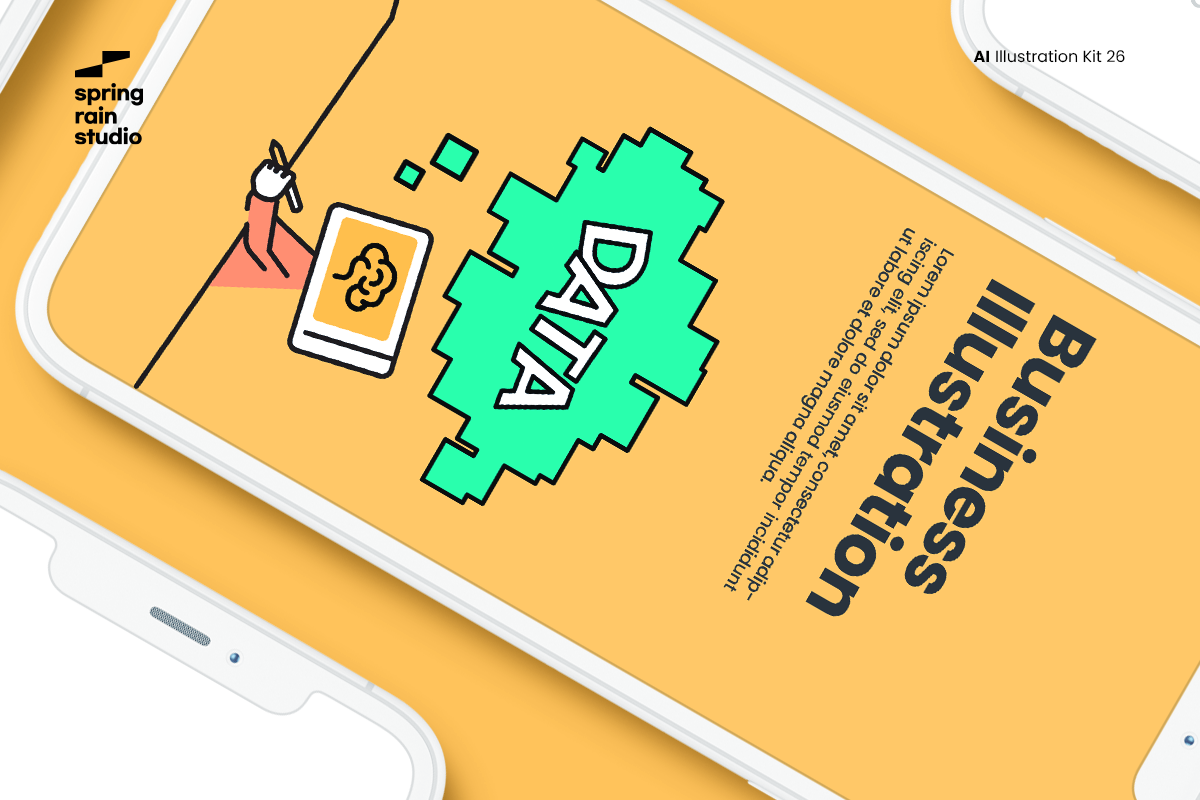 Minimal AI line Illustration, a Person Illustration by springrain studio (Photo 5 of 10)