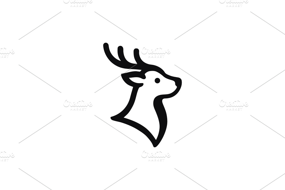 Deer Head Logo Collection, a Branding & Logo Template by Vectorium Studio (Photo 19 of 25)
