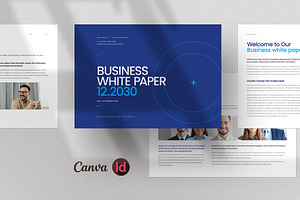 White Paper Template | Canva, a Brochure Template by HiveArts