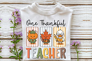 Fall Teacher Sublimation PNG, a Seasonal Illustration by Rose Art (Thumbnail 3 of 4)
