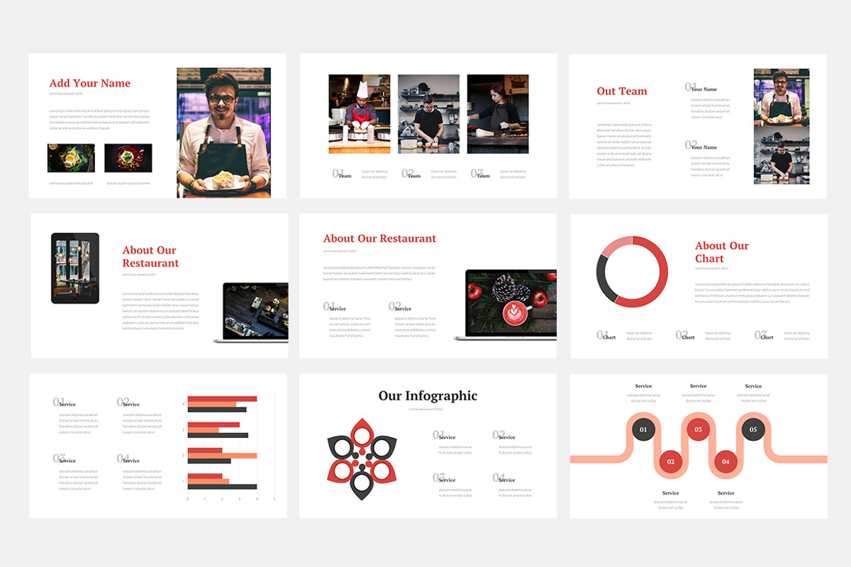 Resiva - Food Powerpoint, a Presentation Template by naulicreative (Photo 2 of 4)