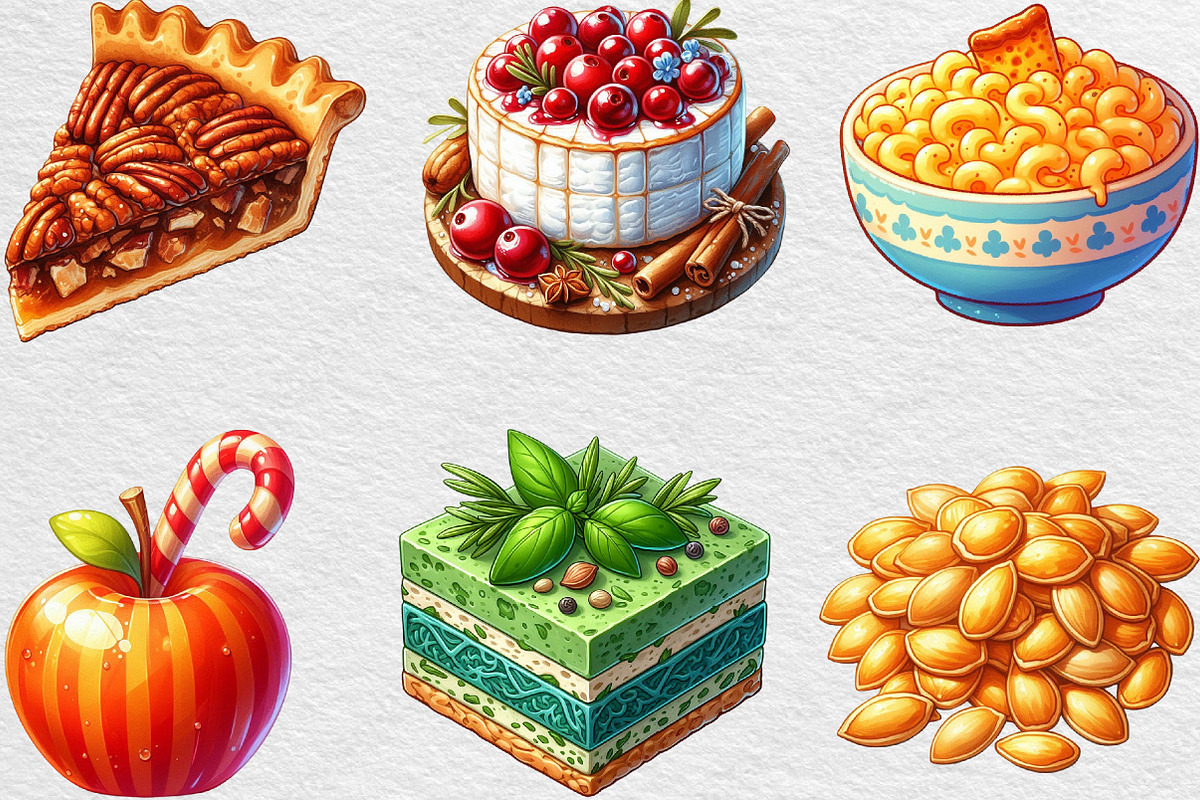 Watercolor Autumn Food Clipart, an Illustration by Black Bird Studio (Photo 2 of 6)