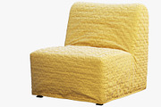 Chair-bed with pillows 3d model, a Furniture 3D Model by 3dmitruk (Thumbnail 6 of 11)