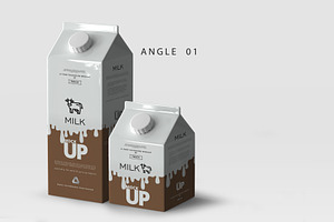 Milk / Fruit Juice Carton Mockup