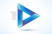 Blue Triangle Shape, an Object Graphic by painterr (Thumbnail 2 of 2)