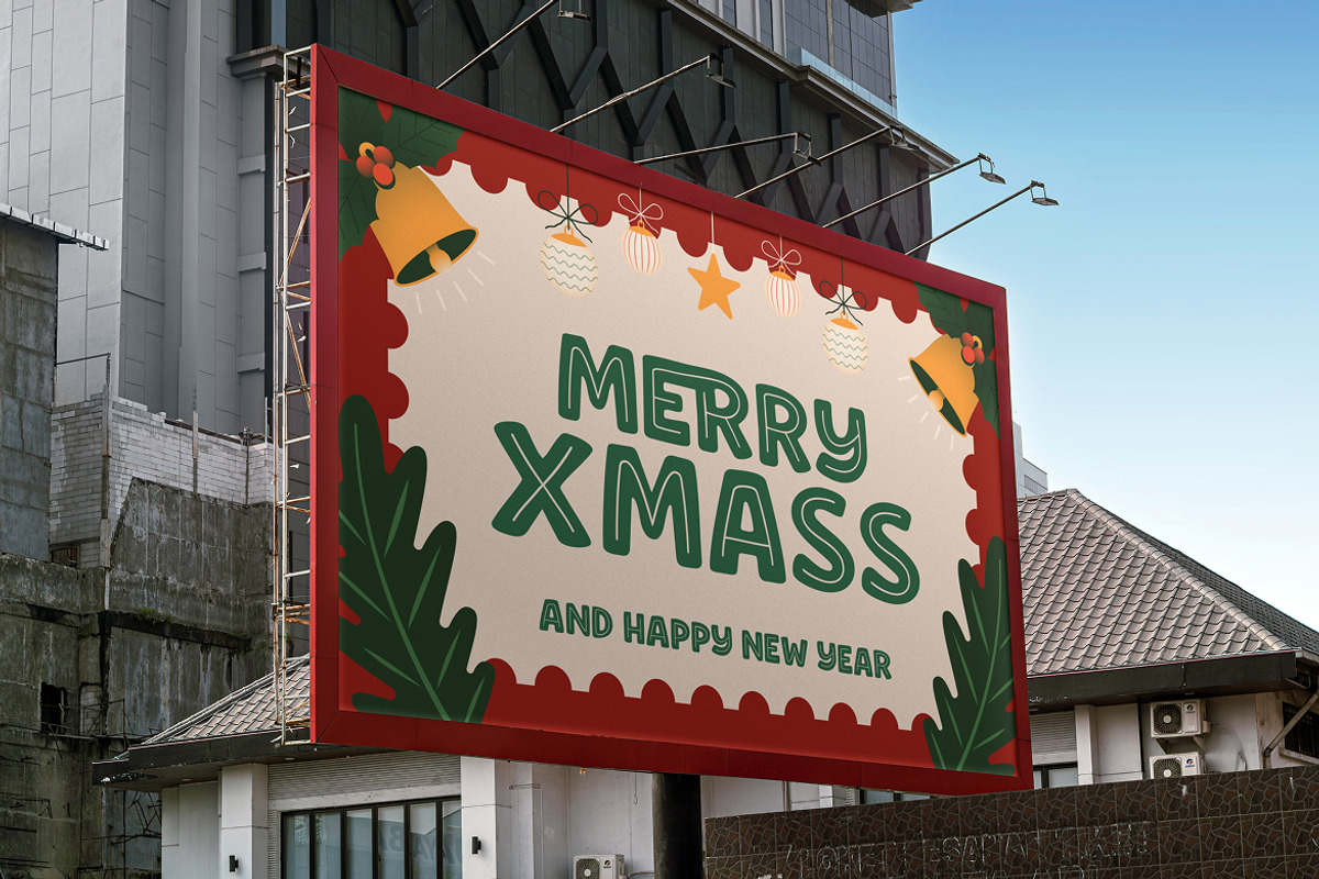 Merry Harmony Christmas Bold Font, a Sans Serif Font by Rasio Studio (Photo 7 of 7)