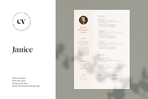 Janice CV / Resume Template