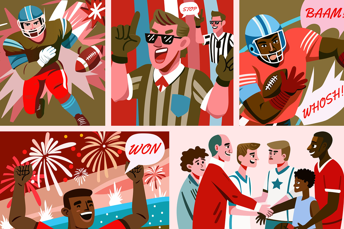 Sports Illustrated NFL Vectors, a Sport Illustration by Creative Stall (Photo 3 of 9)